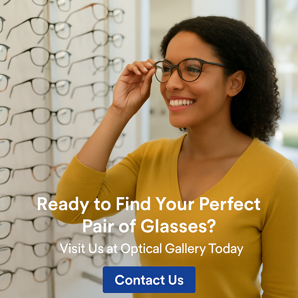 Ready to Find Your Perfect Pair of Glasses? Visit Us at Optical Gallery Today. Contact Us