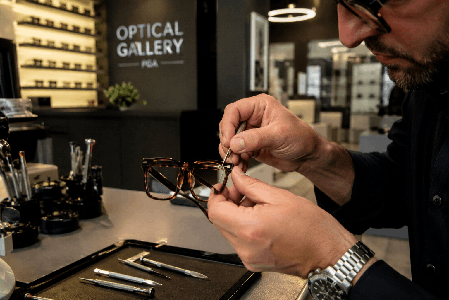 Eyeglass repair in Palm Beach Gardens FL at Optical Gallery PGA